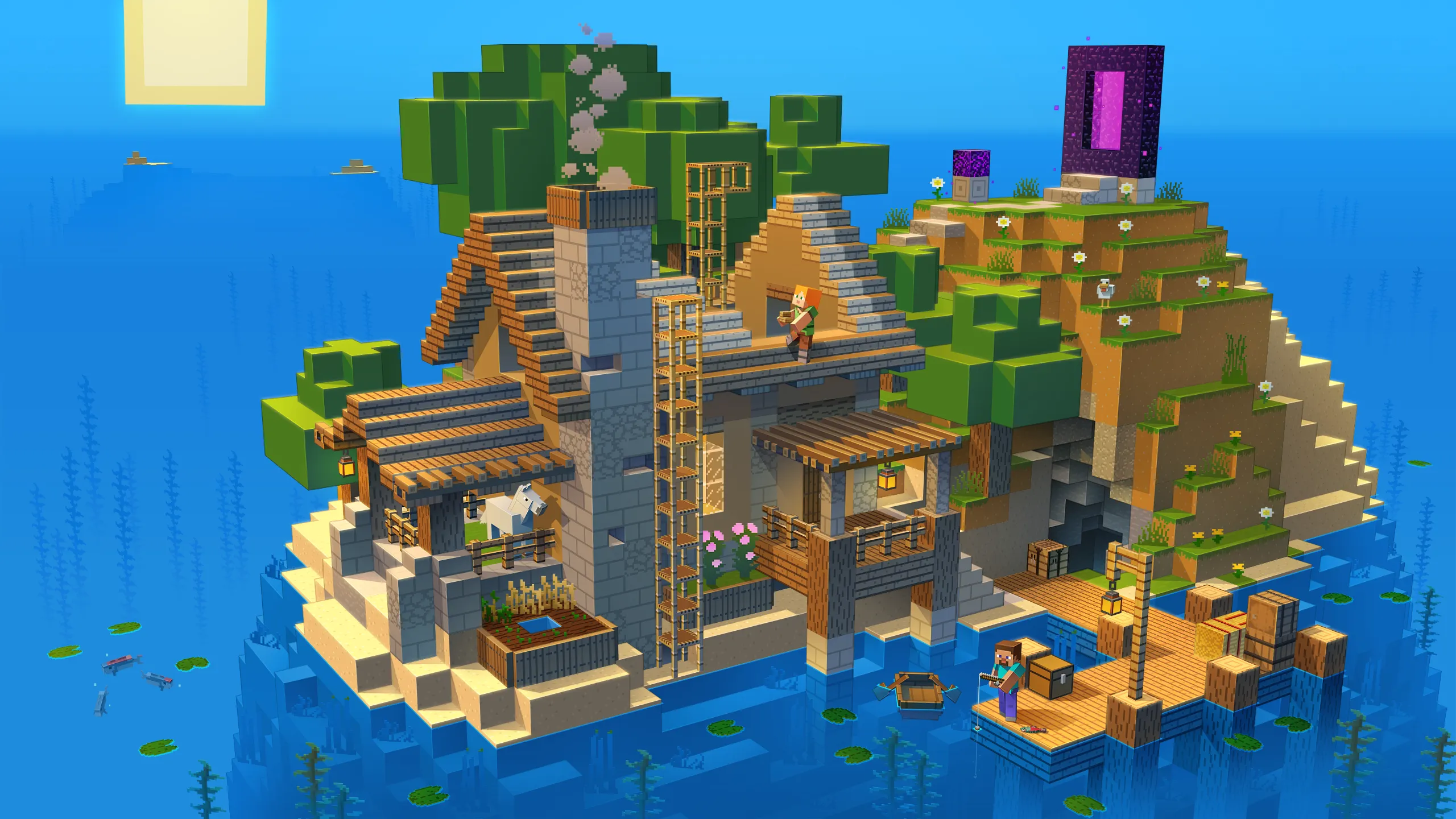 Minecraft 海岛全景